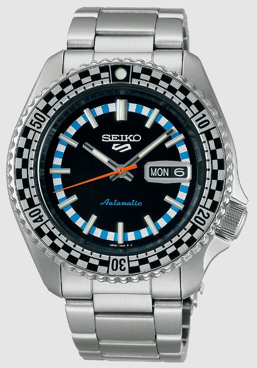 Seiko 5 Sports Black & White ‘Checker Flag’ Special Edition SRPK67K1 Replica Watch